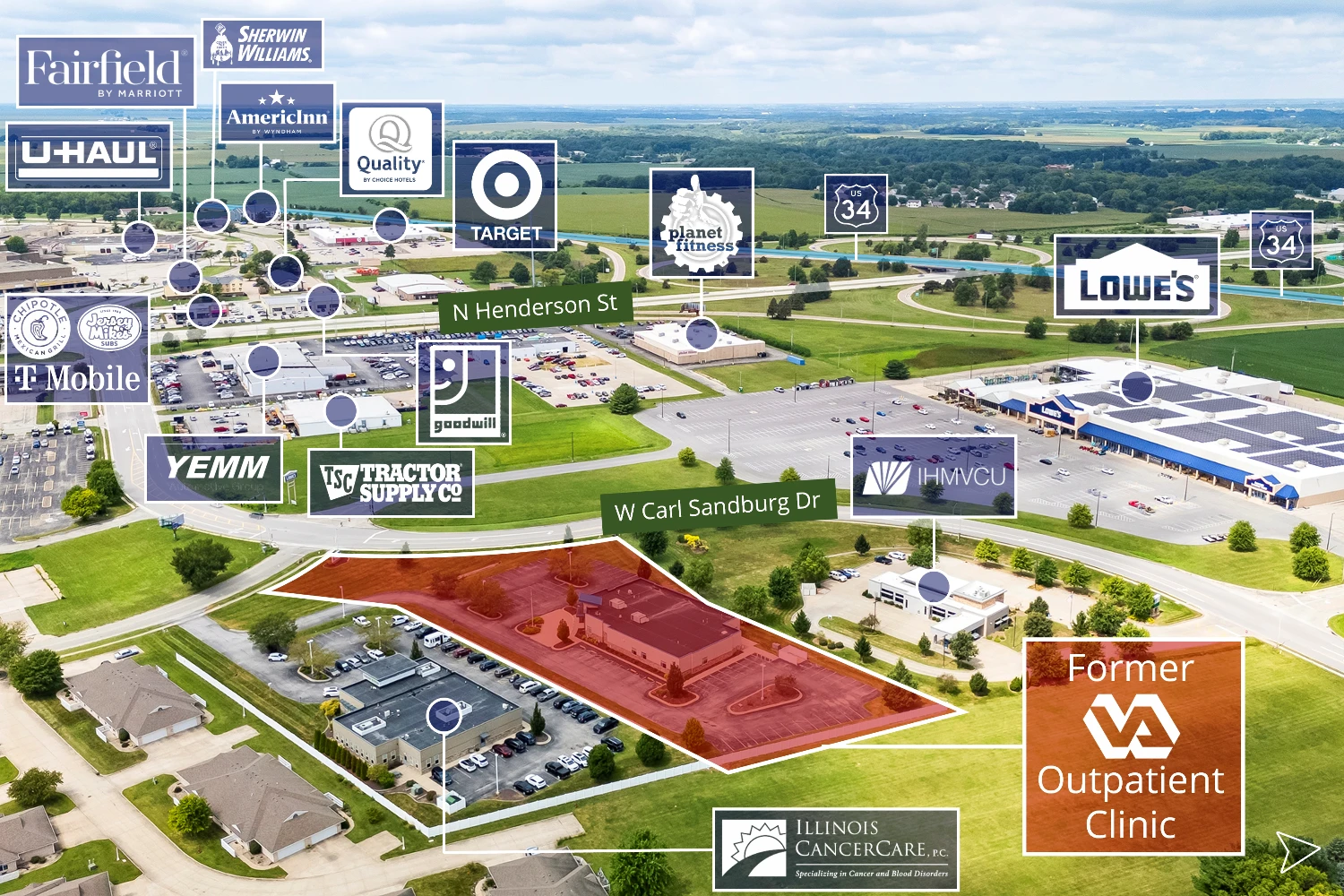 REIT Sale | First Bid Meets Reserve - Former VA Outpatient Clinic | Galesburg, IL
