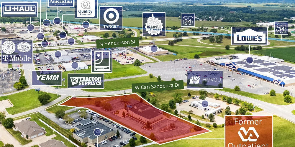 REIT Sale | First Bid Meets Reserve - Former VA Outpatient Clinic | Galesburg, IL