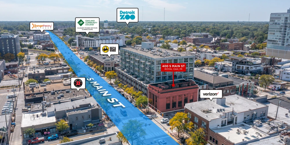 9,000 SF Office & Retail Building | Downtown Royal Oak, MI