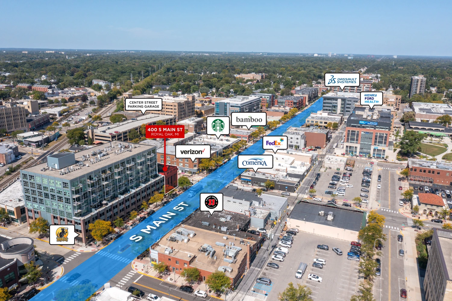 9,000 SF Office & Retail Building | Downtown Royal Oak, MI