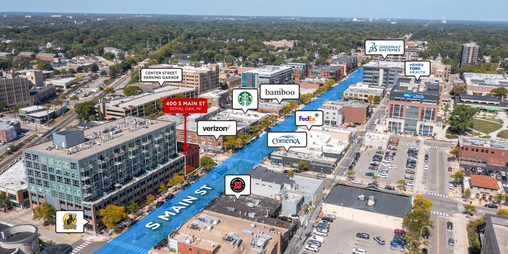 9,000 SF Office & Retail Building | Downtown Royal Oak, MI