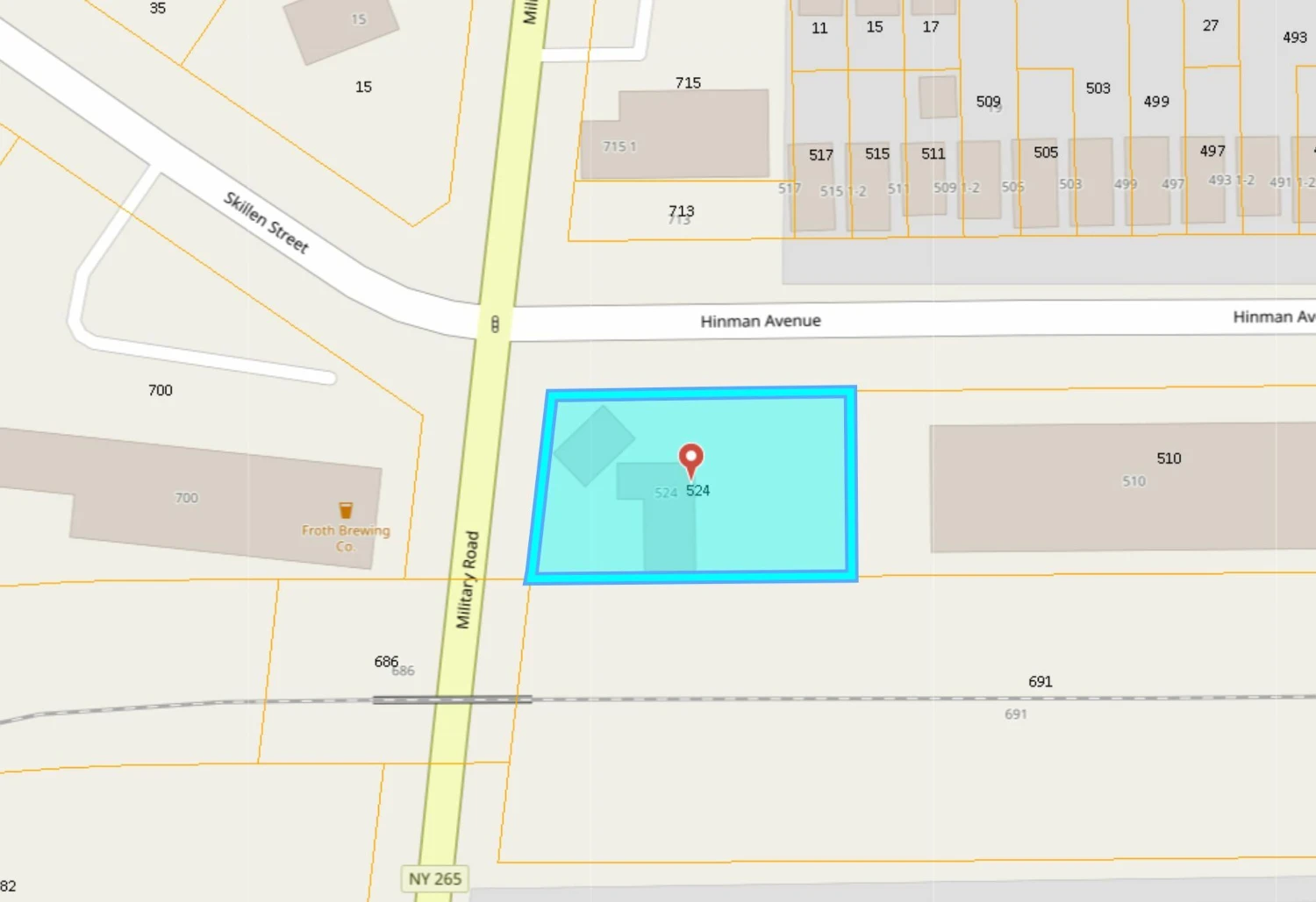 524 Hinman Ave -  1,644+/- SF Unbranded Gas Station