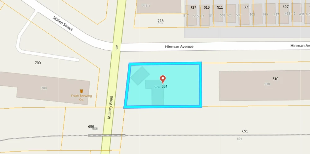 524 Hinman Ave -  1,644+/- SF Unbranded Gas Station