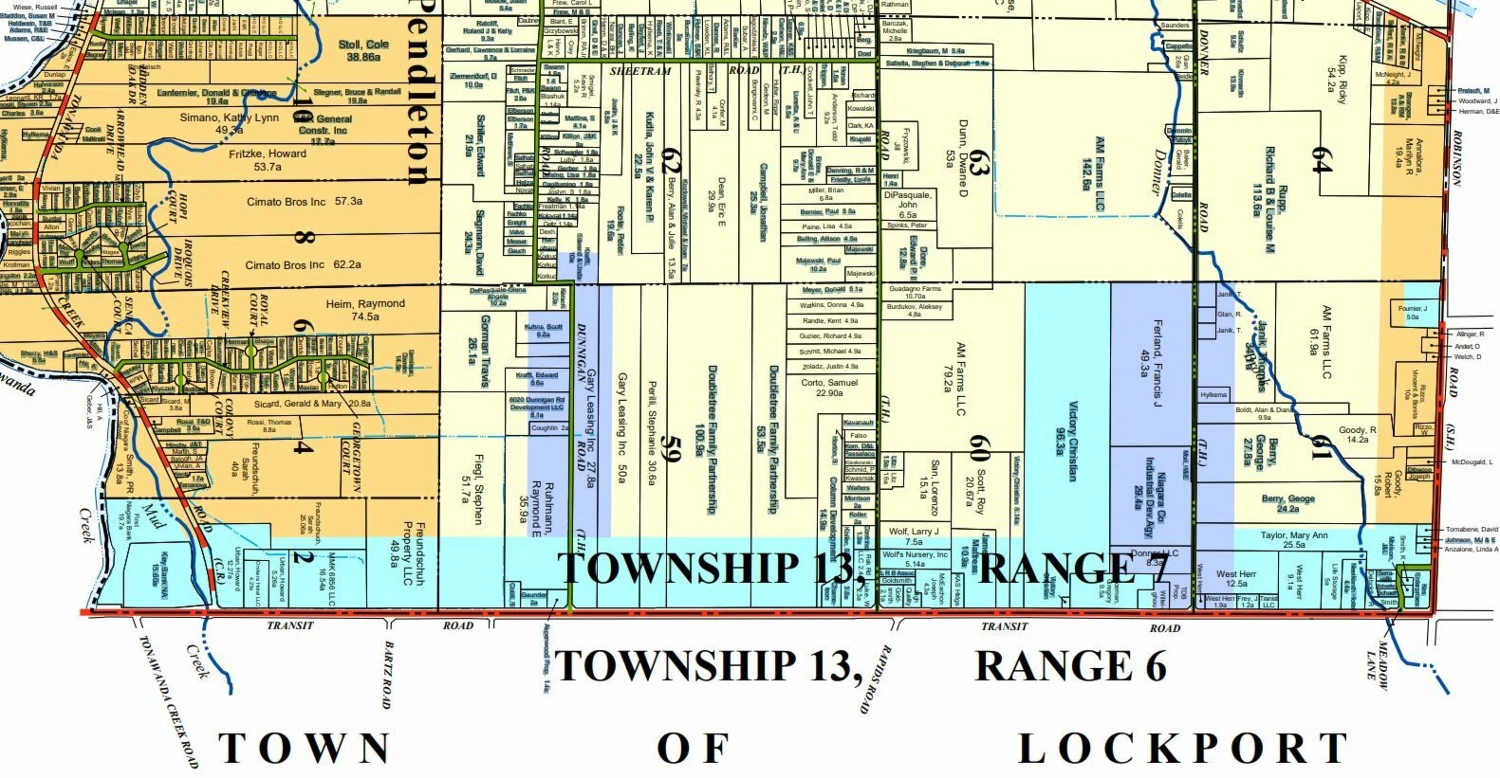 6580 & 6616 Transit Rd - 5 Acres up to 115.2+/- Acres Vacant Land