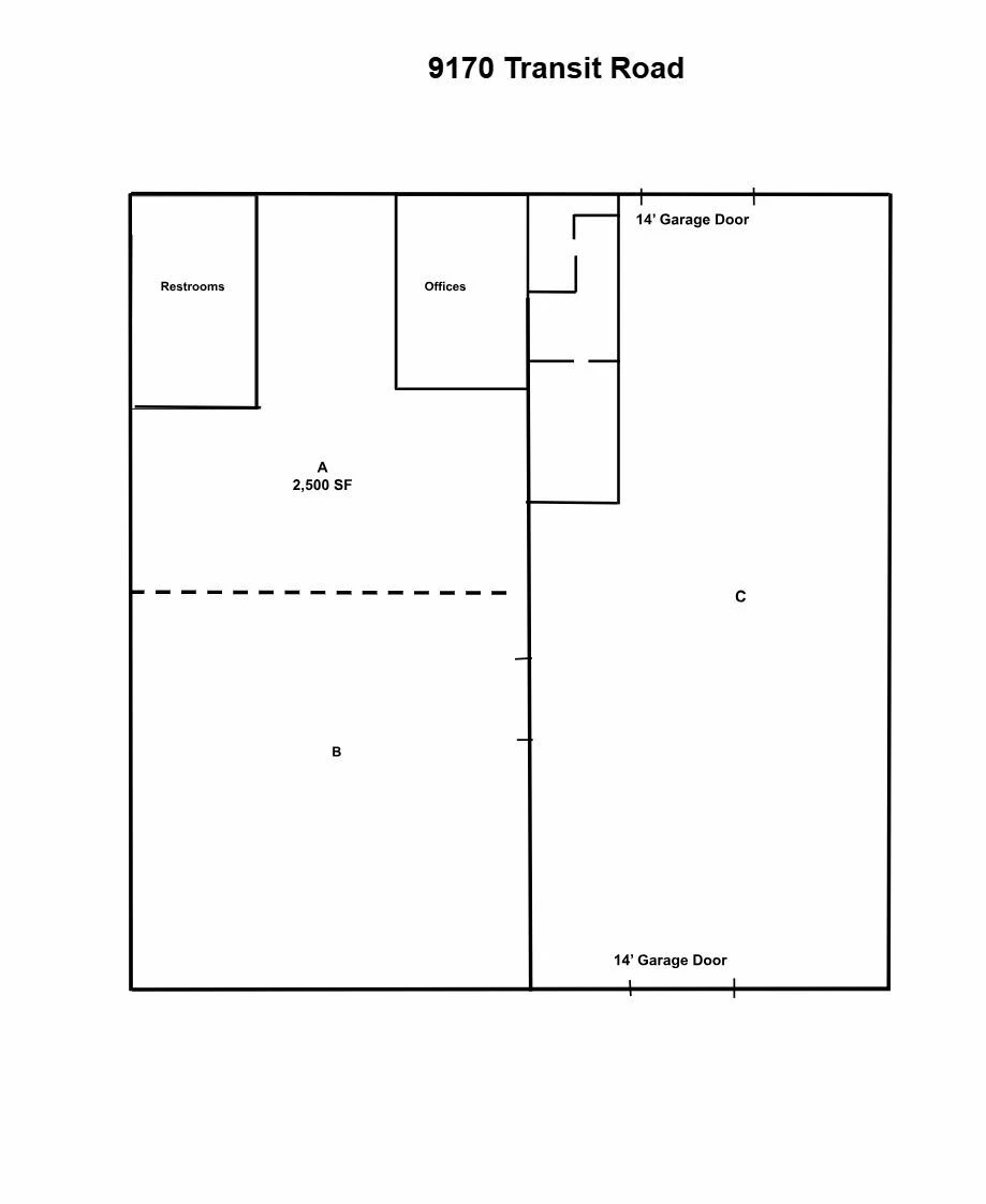 9170 Transit Rd - 14,710+/- SF  WAREHOUSE SPACE