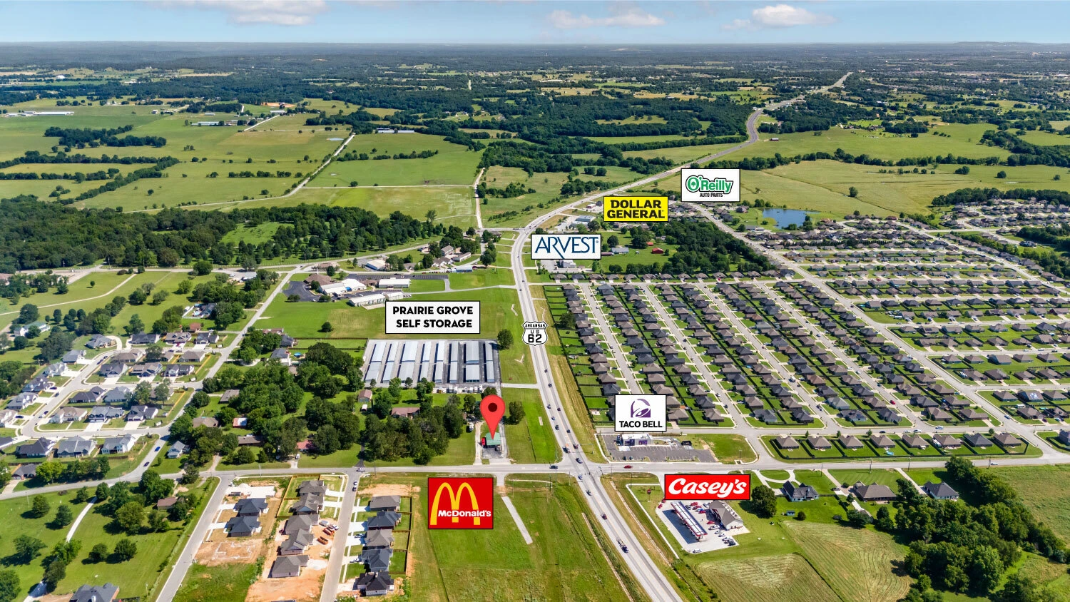 2.13 AC 924 & 930 East Parks Street, Prairie Grove, AR for sale