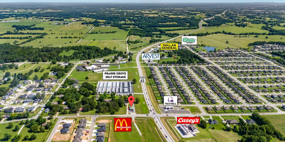 2.13 AC 924 & 930 East Parks Street, Prairie Grove, AR for sale