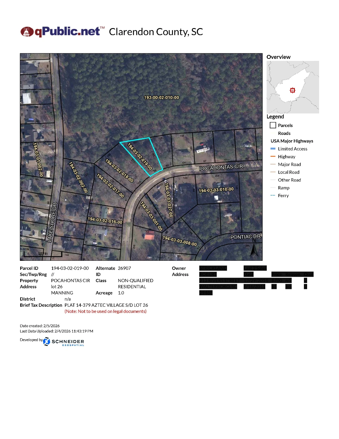 Pocahontas Circle Tract Near Lakes & Recreation - Close to Santee and Interstate I-95 w/ Possible Casino to Come