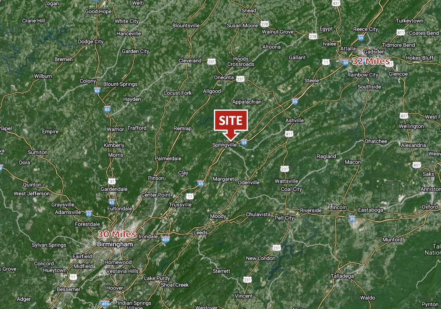 0 Springville Station Ln, Springville, AL for sale