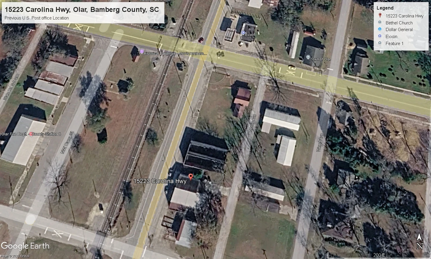 Commercial Office-Retail Building | Prior Use as a Bamberg County, SC United States Post Office