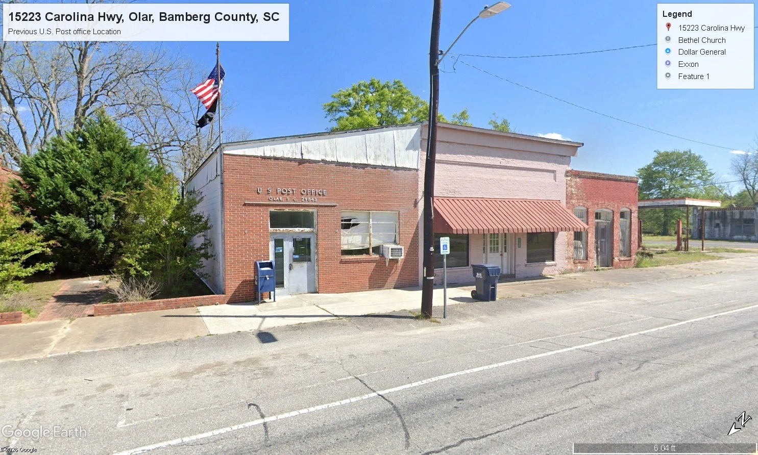 Commercial Office-Retail Building | Prior Use as a Bamberg County, SC United States Post Office