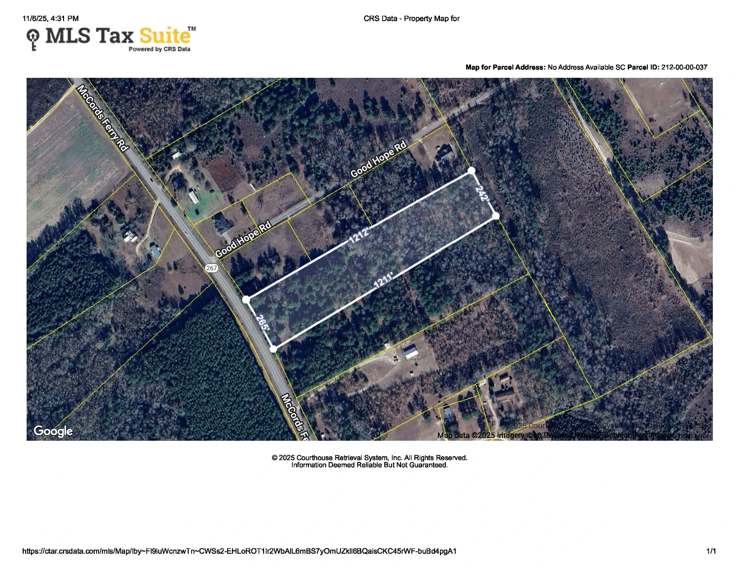 McCord's Ferry Road Tract Near Lakes & Recreation - Close to Santee and Interstate I-95 w/ Possible Casino to Come