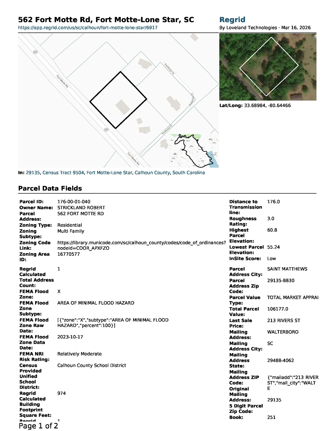 Multifamily Commercial/Residential Zoned Tract Near Fort Motte-Lone Star | Horses, Farms, and Fields Country