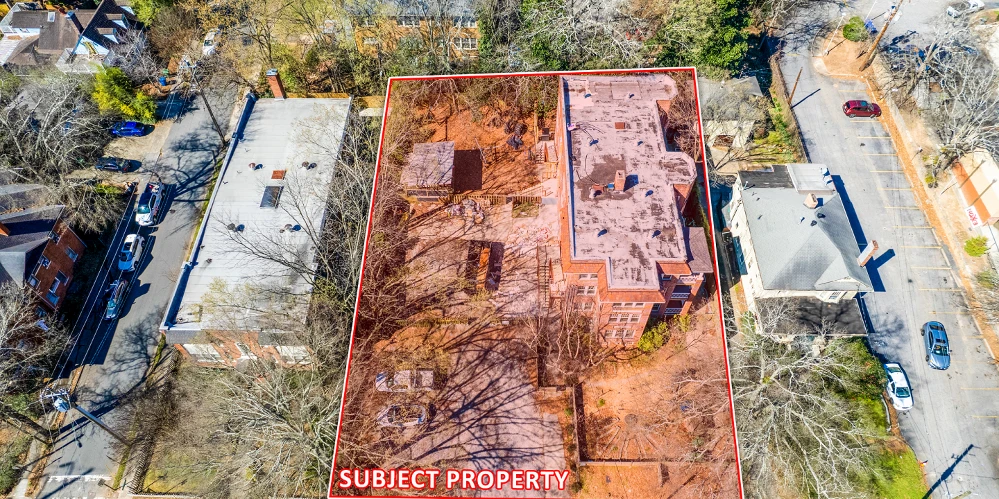 Newly Renovated Intown 10-Unit Apartment Building With Extra Land for Potential Development