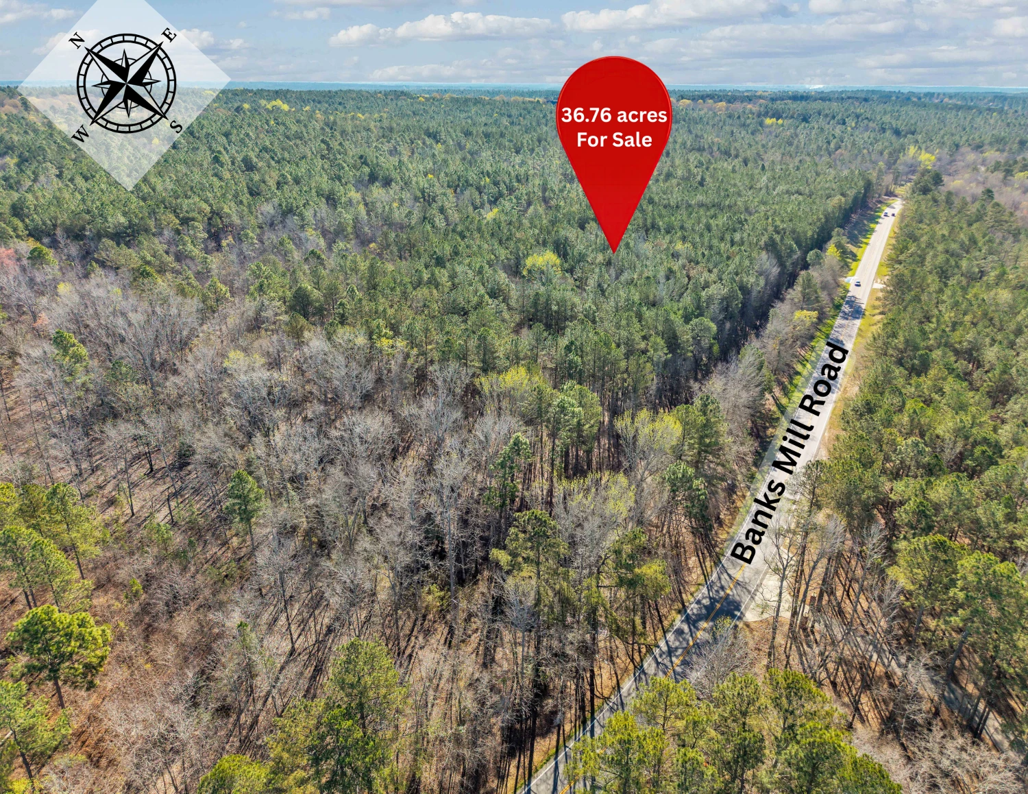 Banks Mill Rd SE (36.76 acres), Aiken, SC for sale