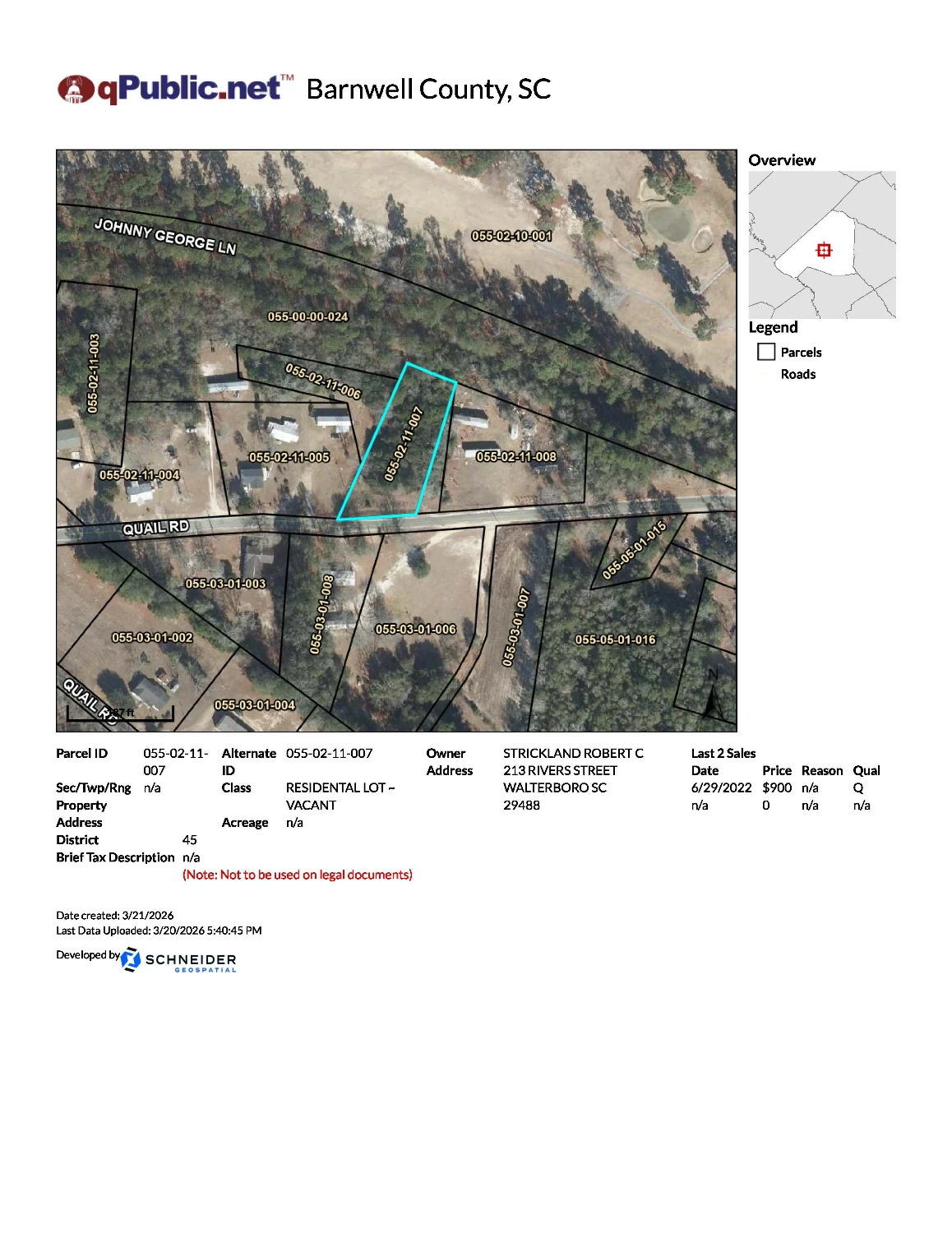 Kline-Snelling - Barnwell County - Manufactured Housing Land Home Tract or AG Worker