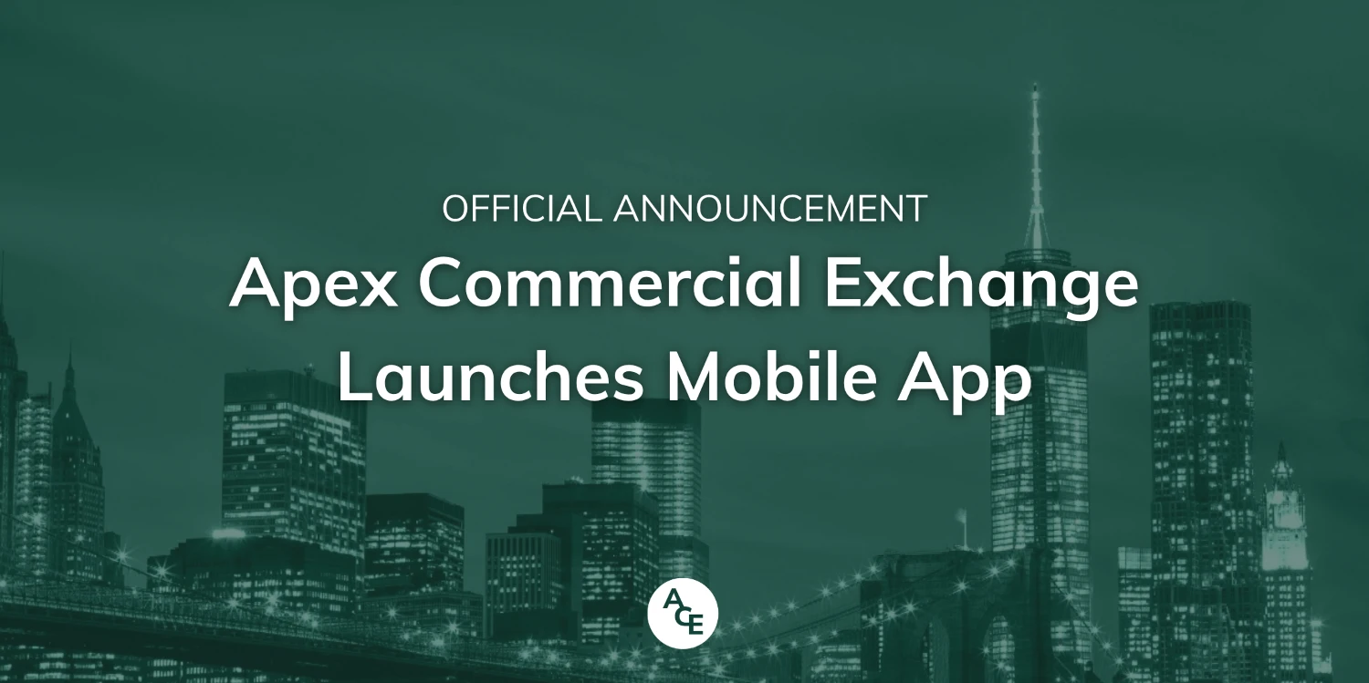 Apex Commercial Exchange Mobile App Launch - CRE Auctions, Bidding & Listings On-the-Go