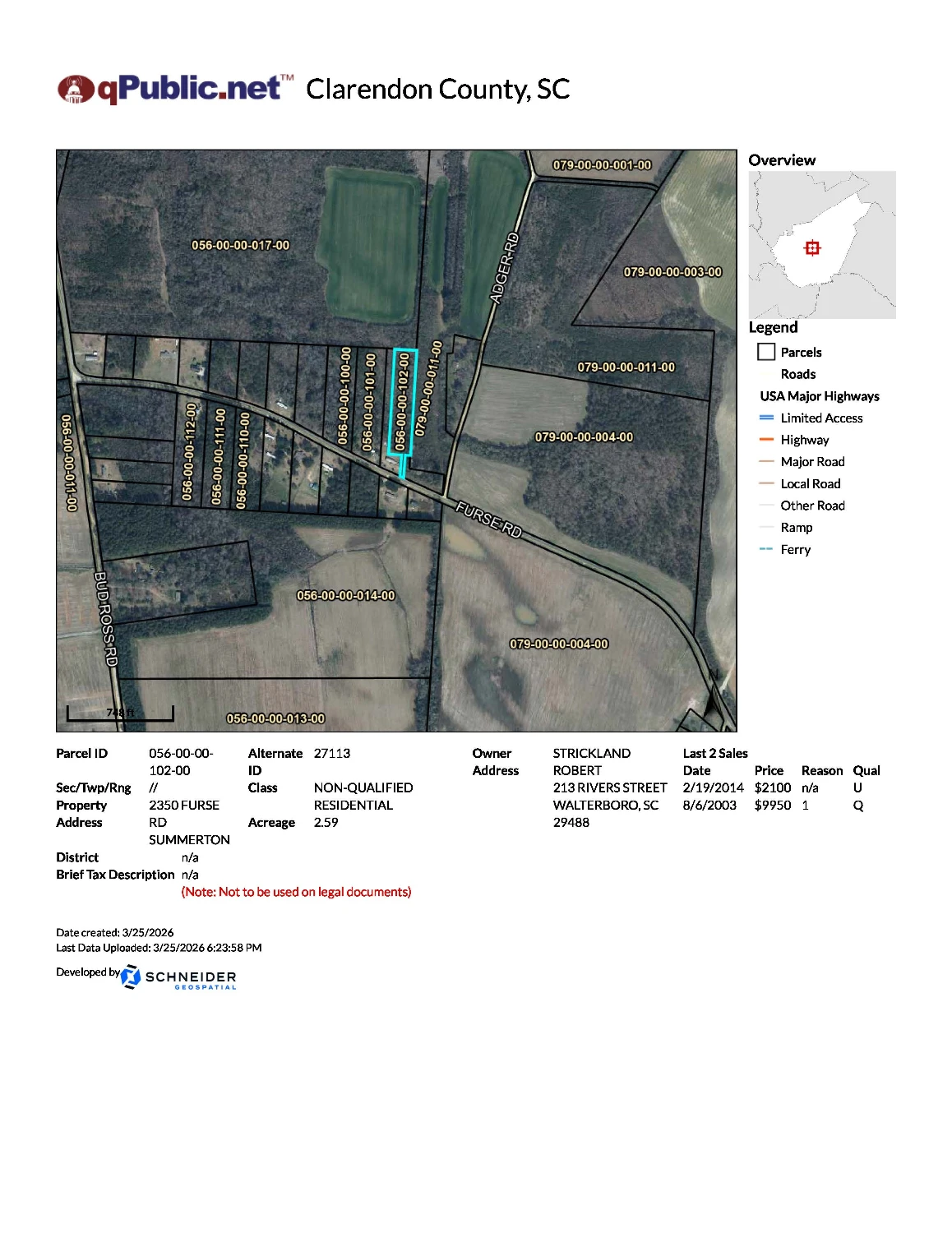 2.59 ACs MHP LAND HOME SALE CAPACITY OR WORKFORCE HOUSING MULTIFAMILY UTILIZATION , Clarendon County, SC 29148