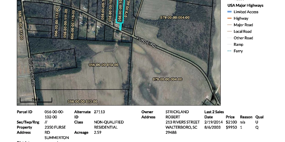2.59 ACs MHP LAND HOME SALE CAPACITY OR WORKFORCE HOUSING MULTIFAMILY UTILIZATION , Clarendon County, SC 29148