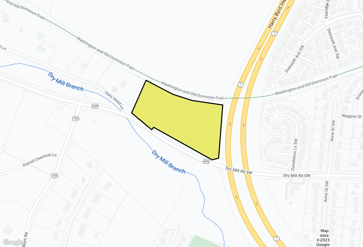 7.01 Acres - Dry Mill Road