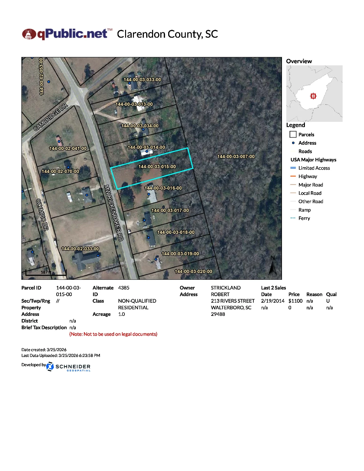 1.00 AC MHP LAND HOME SALE CAPACITY OR WORKFORCE HOUSING MULTIFAMILY UTILIZATION, Clarendon County, SC 29102