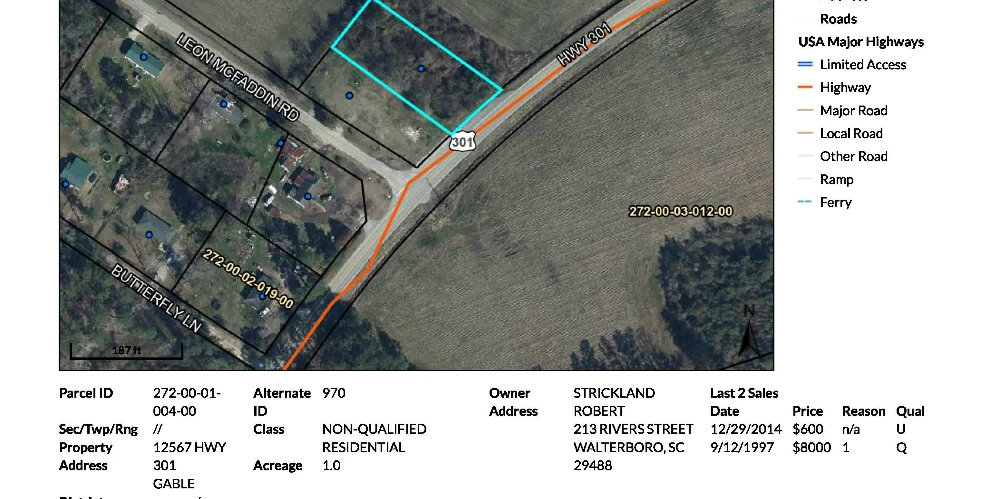 1/2 AC MHP LAND HOME SALE CAPACITY OR WORKFORCE HOUSING UTILIZATION, Clarendon County, SC 29051