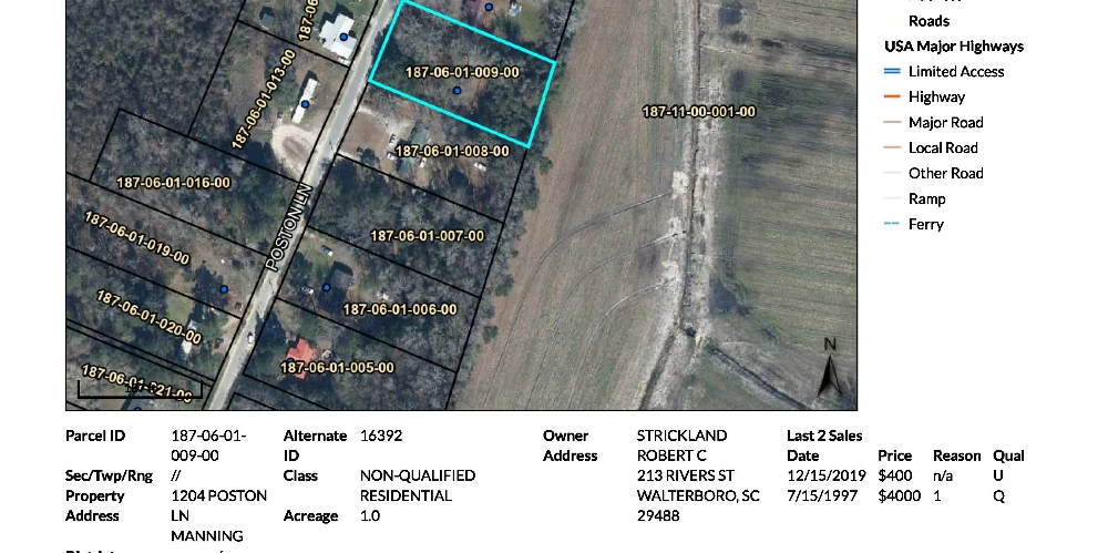 NEAR LAKE MARION MHP LAND HOME SALE CAPACITY OR WORKFORCE HOUSING UTILIZATION , Clarendon County, SC 29102