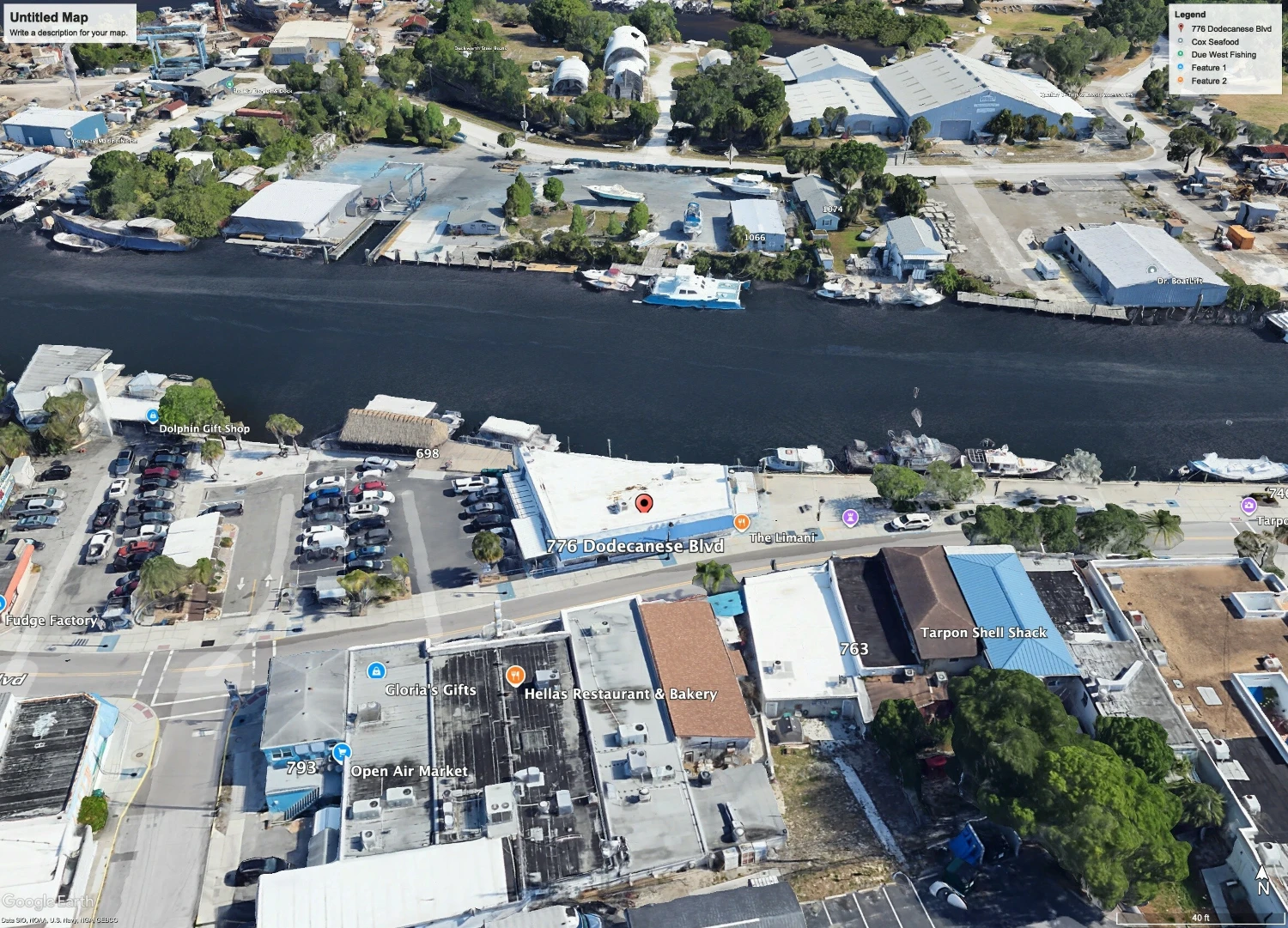 INCOME PRODUCING WATERFRONT RETAIL AND RESTAURANT IN TARPON SPRINGS HISTORIC SPONGE DOCKS 