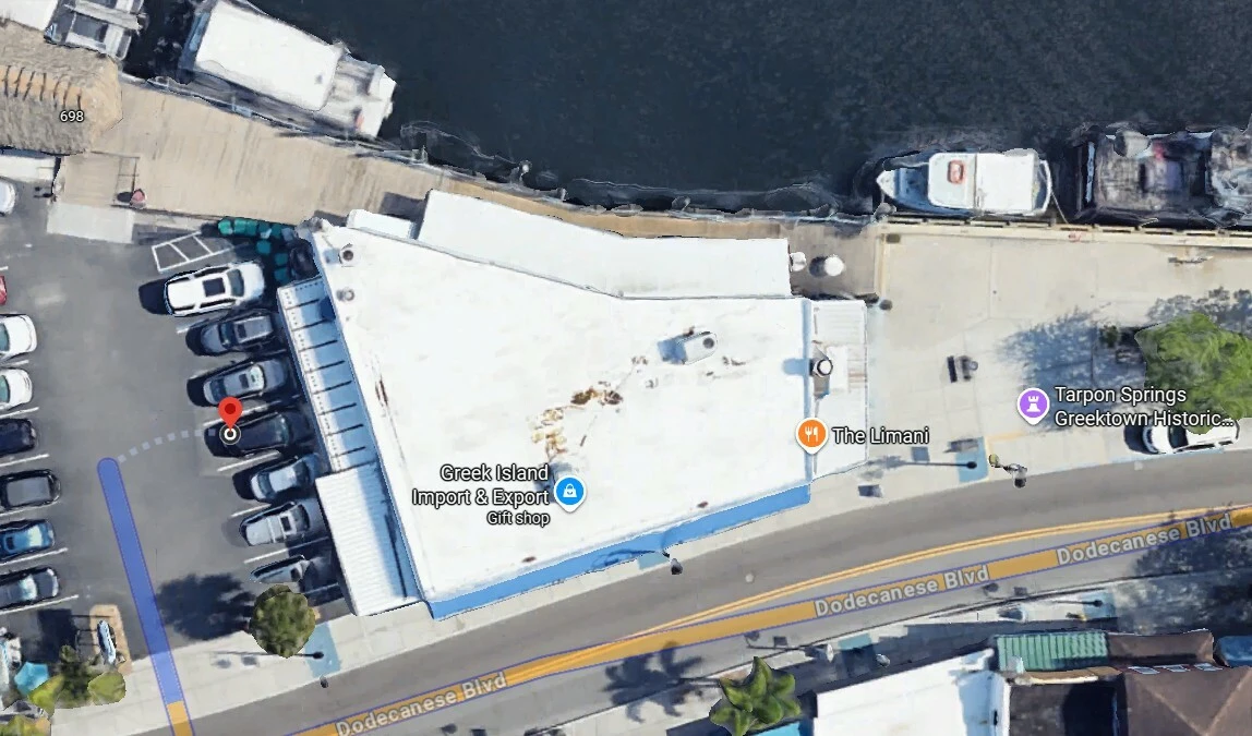 INCOME PRODUCING WATERFRONT RETAIL AND RESTAURANT IN TARPON SPRINGS HISTORIC SPONGE DOCKS 