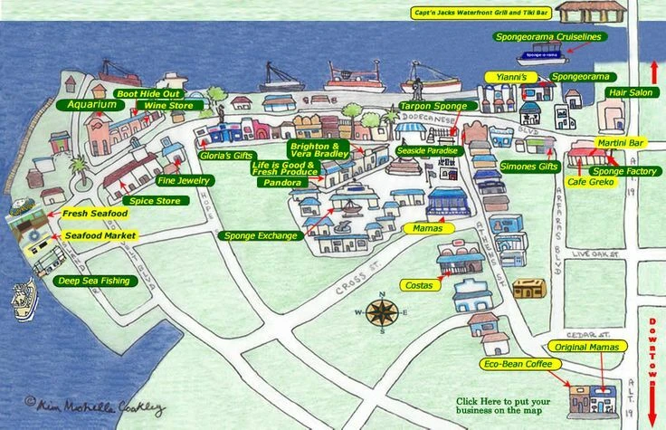 INCOME PRODUCING WATERFRONT RETAIL AND RESTAURANT IN TARPON SPRINGS HISTORIC SPONGE DOCKS 