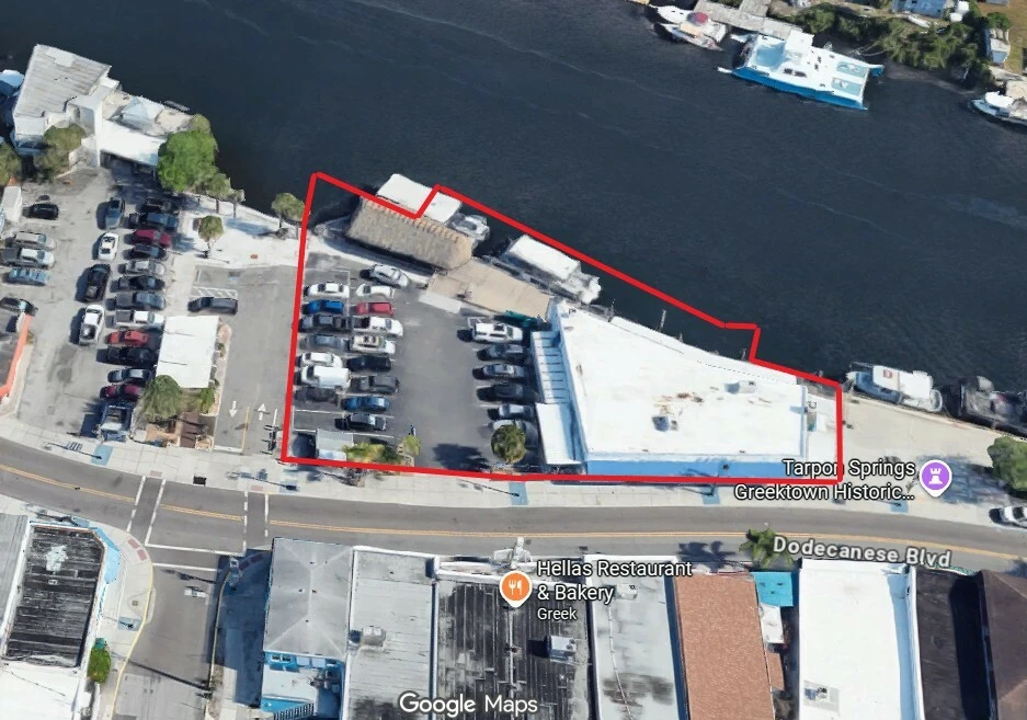 INCOME PRODUCING WATERFRONT RETAIL AND RESTAURANT IN TARPON SPRINGS HISTORIC SPONGE DOCKS 