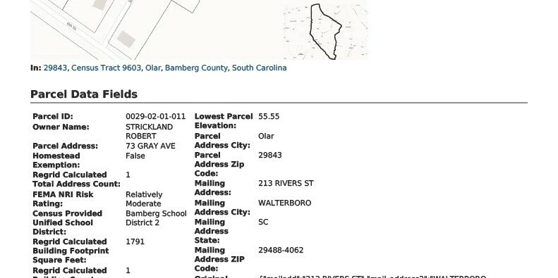 1/2+ AC MHP LAND HOME SALE CAPACITY OR WORKFORCE HOUSING BAMBERG COUNTY INCOME YIELD UTILIZATION