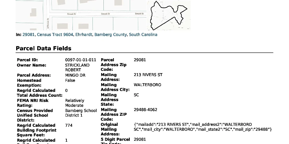 Bamberg County Workforce Housing Acceleration Parcel In Opportunity Zone