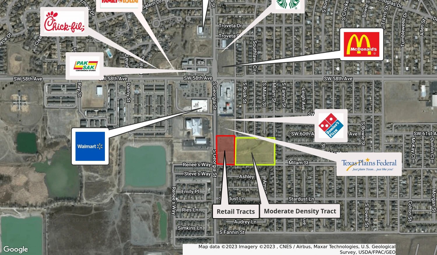 Tracts at the intersection of Georgia and 58h Amarillo Texas