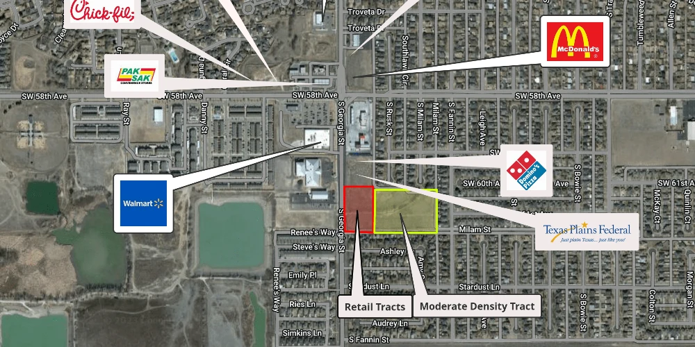 Tracts at the intersection of Georgia and 58h Amarillo Texas