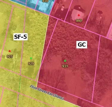 Adjacent Commercial & Residential Lots