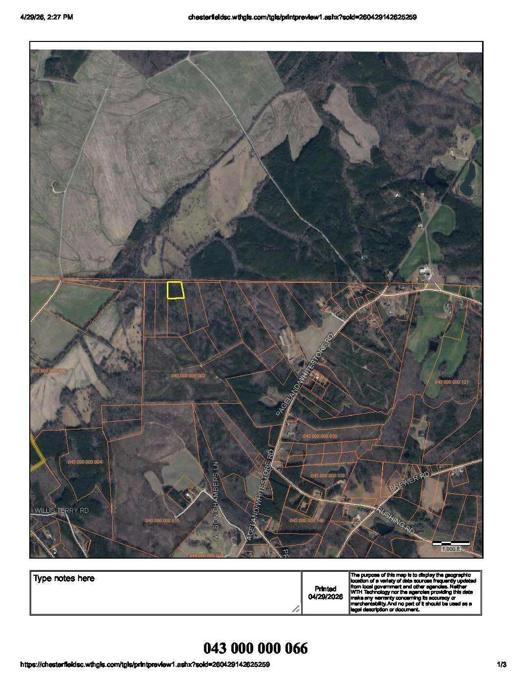 Landlocked Deer Hunting Site Or Open Footprint of 4 Acres +/-