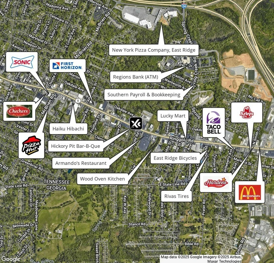 Auto Body Shop with 15 Service Stations on Ringgold Rd