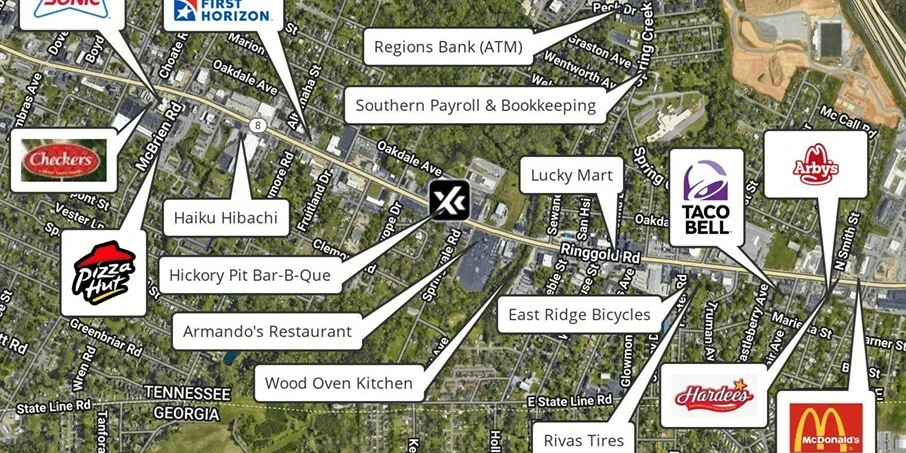 Auto Body Shop with 15 Service Stations on Ringgold Rd