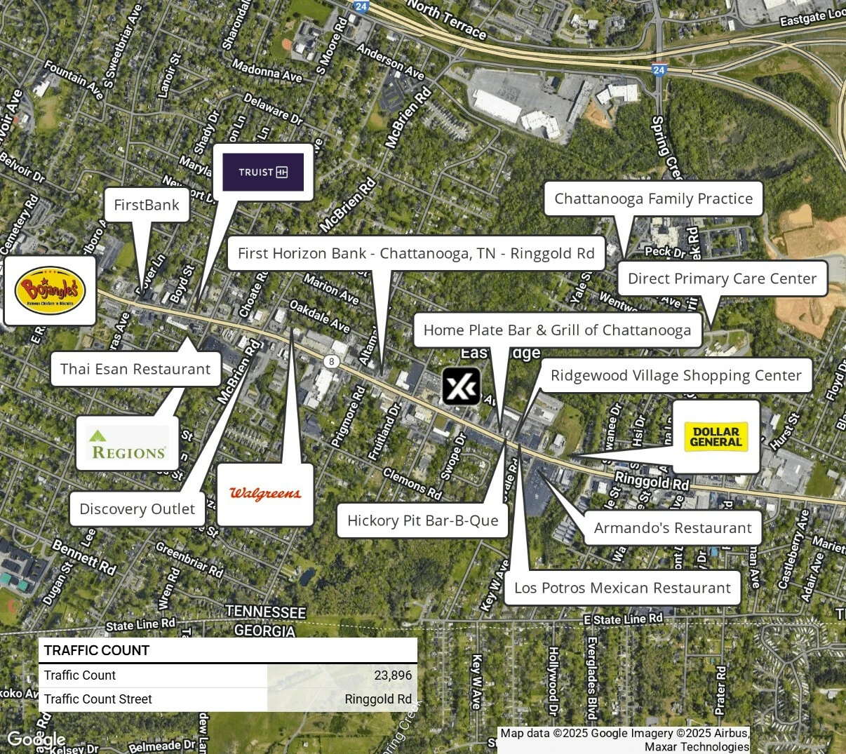 Corner Lot on Ringgold Rd 0.16 Acres With Great Visibility