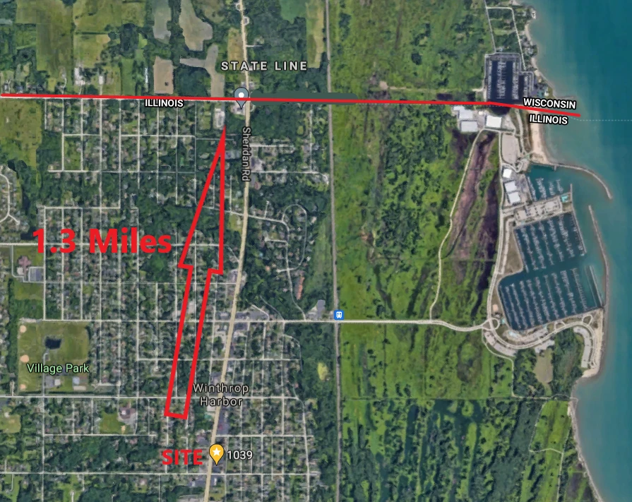 1039-1043 Sheridan Rd & 1800 11th St, Winthrop Harbor, IL for sale