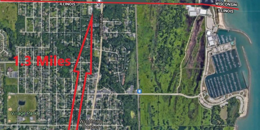 1039-1043 Sheridan Rd & 1800 11th St, Winthrop Harbor, IL for sale