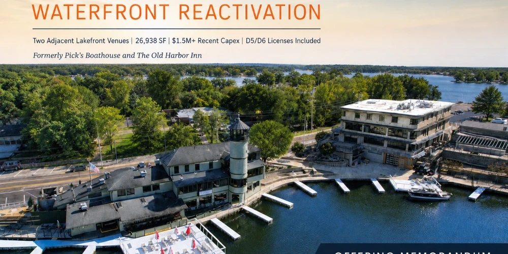 Portage Lakes Waterfront Reactivation | 3.4 Acres, 650+ Ft Frontage