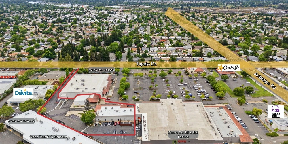 Value Add Strip Center with Cell Tower
