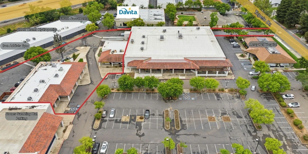 Value Add Strip Center with Cell Tower