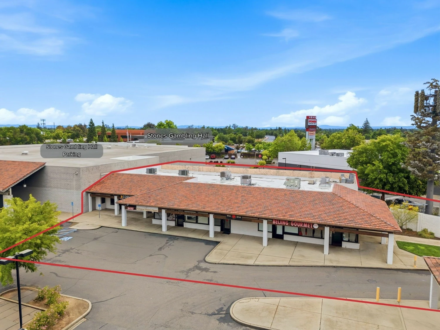 Value Add Strip Center with Cell Tower