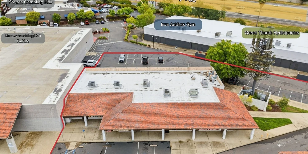 Value Add Strip Center with Cell Tower