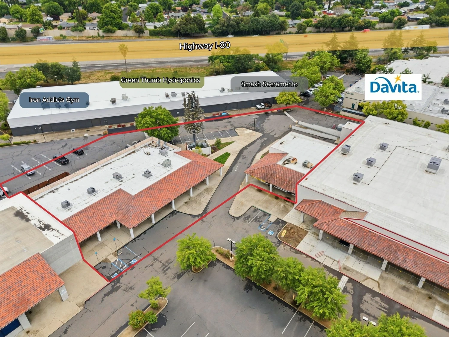 Value Add Strip Center with Cell Tower