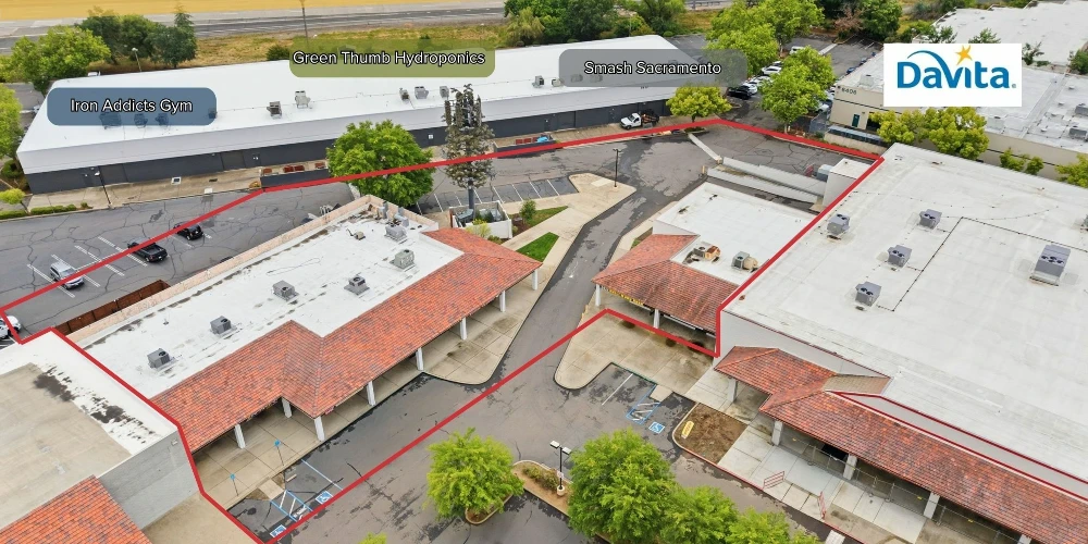 Value Add Strip Center with Cell Tower