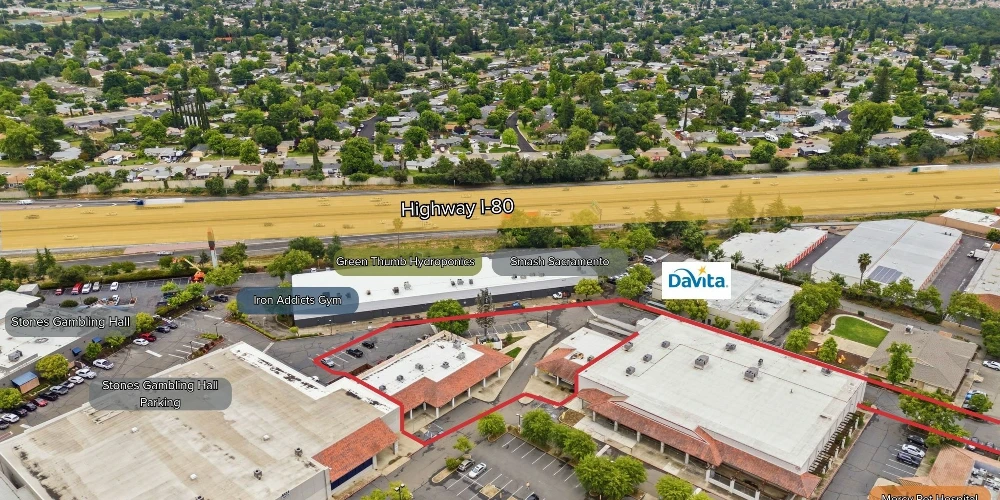 Value Add Strip Center with Cell Tower